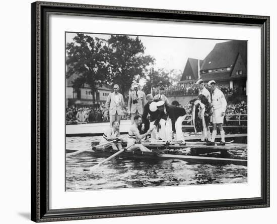 Great Britain, Gold Medallists in the Double Sculls at the 1936 Berlin Olympic Games, 1936-German photographer-Framed Photographic Print