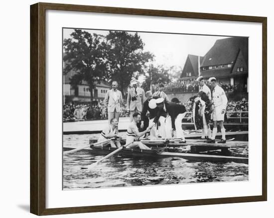 Great Britain, Gold Medallists in the Double Sculls at the 1936 Berlin Olympic Games, 1936-German photographer-Framed Photographic Print