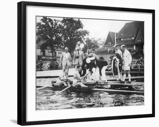 Great Britain, Gold Medallists in the Double Sculls at the 1936 Berlin Olympic Games, 1936-German photographer-Framed Photographic Print
