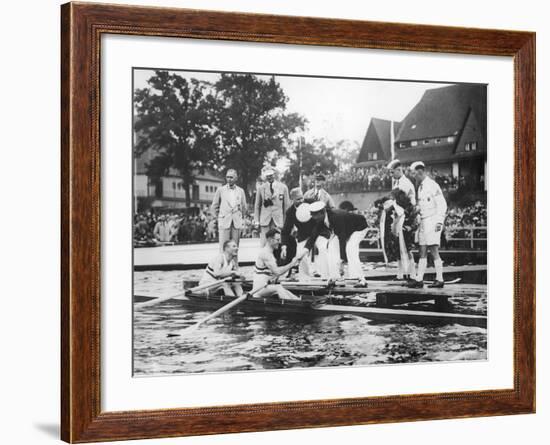 Great Britain, Gold Medallists in the Double Sculls at the 1936 Berlin Olympic Games, 1936-German photographer-Framed Photographic Print