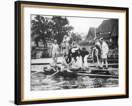 Great Britain, Gold Medallists in the Double Sculls at the 1936 Berlin Olympic Games, 1936-German photographer-Framed Photographic Print