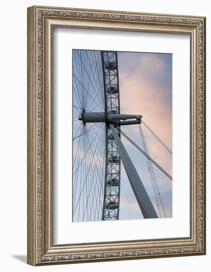 Great Britain, London. Close-up of London Eye Ferris Wheel-Bill Young-Framed Photographic Print