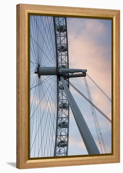 Great Britain, London. Close-up of London Eye Ferris Wheel-Bill Young-Framed Premier Image Canvas