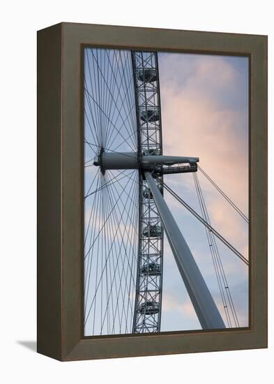 Great Britain, London. Close-up of London Eye Ferris Wheel-Bill Young-Framed Premier Image Canvas