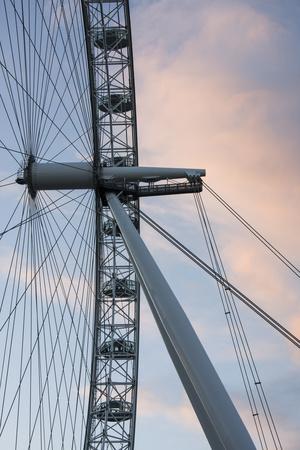 Great Britain London Close Up Of London Eye Ferris Wheel