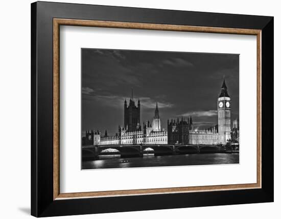 Great Britain, London. Dusk on Big Ben and the Houses of Parliament-Dennis Flaherty-Framed Photographic Print