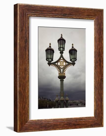 Great Britain, London, heaven, lantern, the Thames, bridge-Nora Frei-Framed Photographic Print