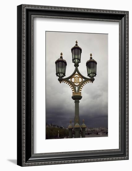 Great Britain, London, heaven, lantern, the Thames, bridge-Nora Frei-Framed Photographic Print