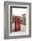 Great Britain, London, house, telephone box, architecture, facade-Nora Frei-Framed Photographic Print