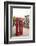 Great Britain, London, house, telephone box, architecture, facade-Nora Frei-Framed Photographic Print