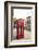 Great Britain, London, house, telephone box, architecture, facade-Nora Frei-Framed Photographic Print