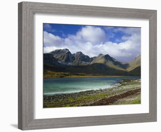 Great Britain, Scotland, Island Skye, Loch Slapin, Black Cuillins-Thonig-Framed Photographic Print