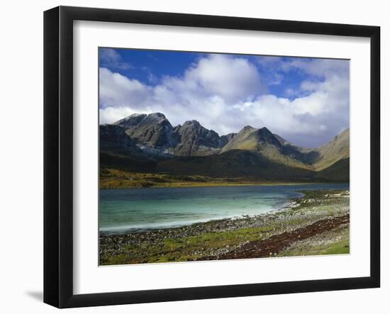 Great Britain, Scotland, Island Skye, Loch Slapin, Black Cuillins-Thonig-Framed Photographic Print