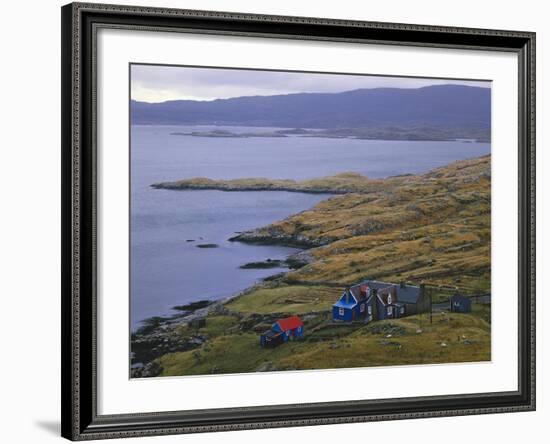 Great Britain, Scotland, Outer Hebrides, Island Harris, East Loch Tabert, Farm-Thonig-Framed Photographic Print