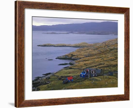 Great Britain, Scotland, Outer Hebrides, Island Harris, East Loch Tabert, Farm-Thonig-Framed Photographic Print