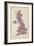 Great Britain UK City Text Map-Michael Tompsett-Framed Premium Giclee Print