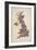 Great Britain UK City Text Map-Michael Tompsett-Framed Premium Giclee Print