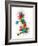 Great Britain UK Map Paint Splashes-Michael Tompsett-Framed Art Print