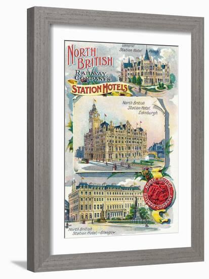Great Britian - North British Railway Company Station Hotels in Perth, Edinburgh, and Glasgow-Lantern Press-Framed Art Print