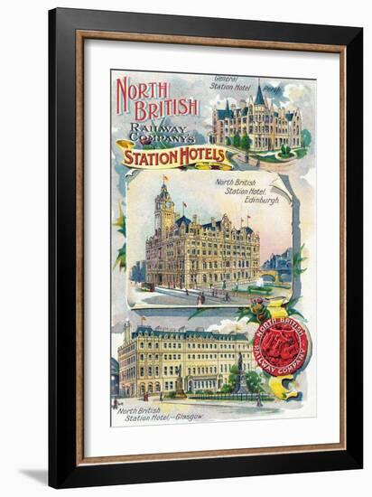 Great Britian - North British Railway Company Station Hotels in Perth, Edinburgh, and Glasgow-Lantern Press-Framed Art Print