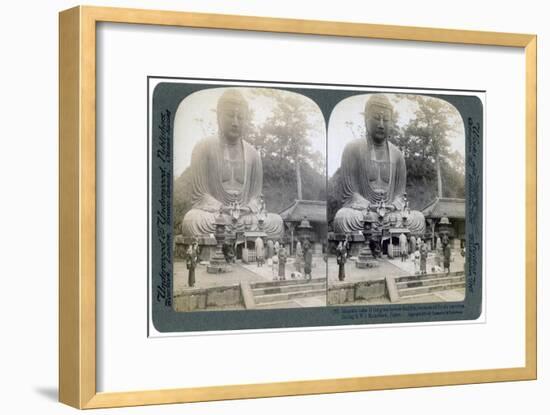 Great Bronze Buddha, Kamakura, Japan, 1904-Underwood & Underwood-Framed Giclee Print