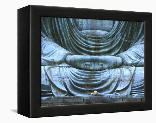 Great Buddha Detail, Kotokuji Temple, Kamakura, Japan-Rob Tilley-Framed Premier Image Canvas