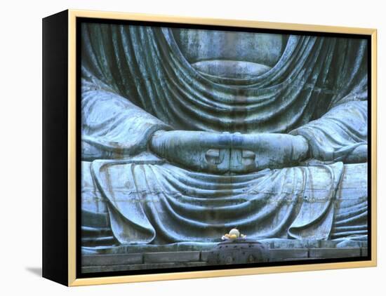 Great Buddha Detail, Kotokuji Temple, Kamakura, Japan-Rob Tilley-Framed Premier Image Canvas