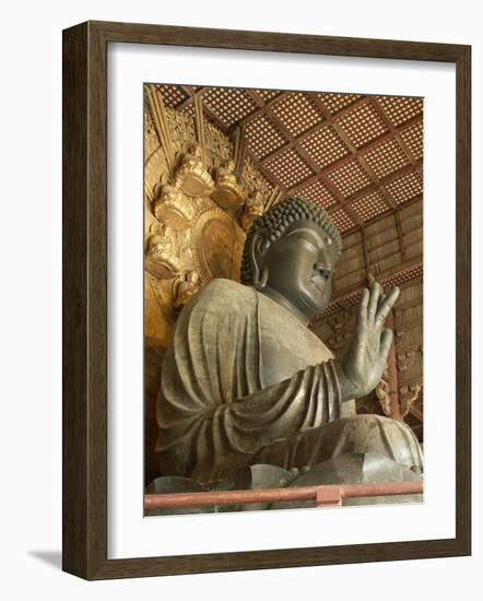 Great Buddha Vairocana (Daibutsu), Todaiji Temple, Nara, Honshu, Japan-null-Framed Photographic Print