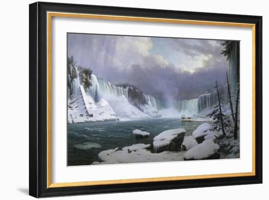 Great Cataract at Niagara-Hippolyte Victor Valentin Sebron-Framed Giclee Print