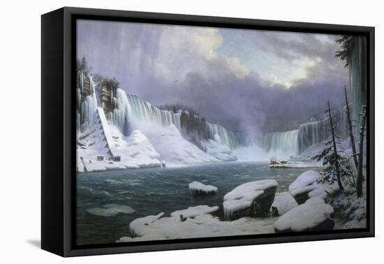 Great Cataract at Niagara-Hippolyte Victor Valentin Sebron-Framed Premier Image Canvas