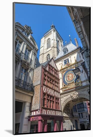 Great Clock, Rouen, Normandy, France-Lisa S. Engelbrecht-Mounted Photographic Print