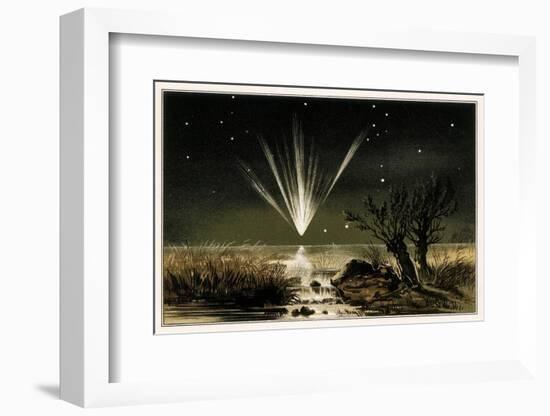 Great Comet of 1861, Artwork-Detlev Van Ravenswaay-Framed Photographic Print
