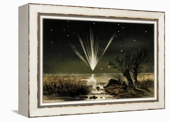 Great Comet of 1861, Artwork-Detlev Van Ravenswaay-Framed Premier Image Canvas