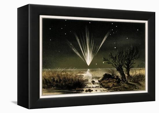 Great Comet of 1861, Artwork-Detlev Van Ravenswaay-Framed Premier Image Canvas