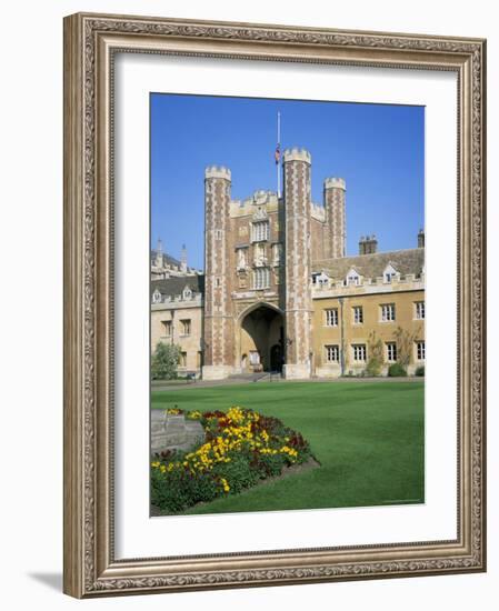 Great Court and Great Gate, Trinity College, Cambridge, Cambridgeshire, England-David Hunter-Framed Photographic Print