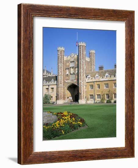 Great Court and Great Gate, Trinity College, Cambridge, Cambridgeshire, England-David Hunter-Framed Photographic Print