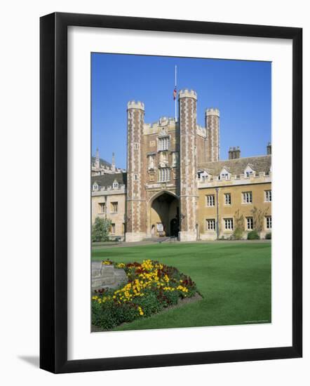 Great Court and Great Gate, Trinity College, Cambridge, Cambridgeshire, England-David Hunter-Framed Photographic Print