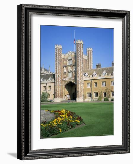 Great Court and Great Gate, Trinity College, Cambridge, Cambridgeshire, England-David Hunter-Framed Photographic Print