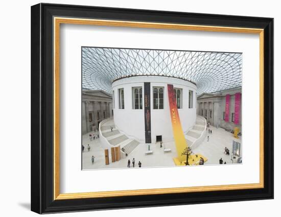 Great Court, British Museum, London, England, United Kingdom-Charles Bowman-Framed Photographic Print