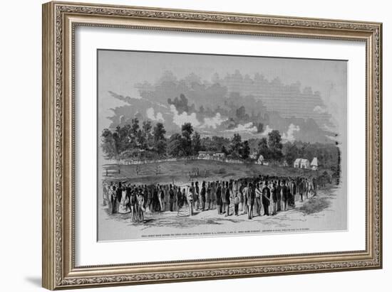 Great Cricket Match between the United States and Canada, at Hoboken, N. J., September 11 and 12. U-null-Framed Giclee Print