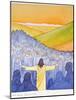 Great Crowds Followed Jesus as He Preached the Good News, 2004-Elizabeth Wang-Mounted Giclee Print