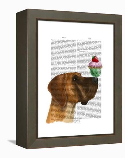 Great Dane and Cupcake-Fab Funky-Framed Stretched Canvas