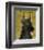 Great Dane (Black)-John W^ Golden-Framed Art Print