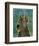 Great Dane (Blue)-John W^ Golden-Framed Art Print