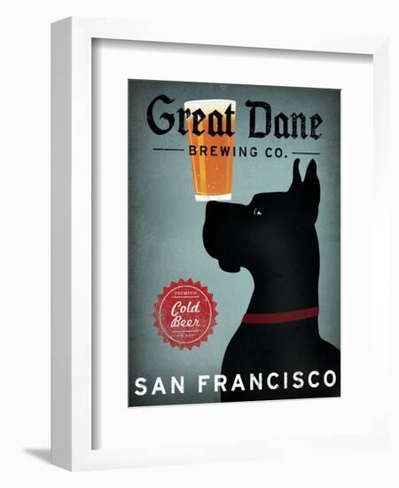 Great Dane Brewing Co San Francisco-Ryan Fowler-Framed Art Print