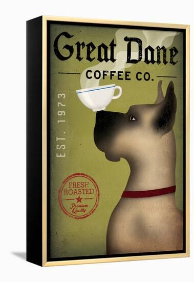 Great Dane Coffee-Ryan Fowler-Framed Stretched Canvas