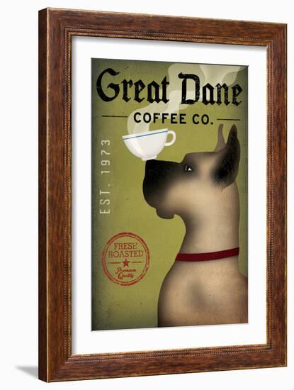 Great Dane Coffee-Ryan Fowler-Framed Art Print