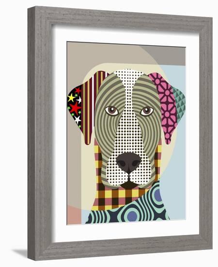 Great Dane Dog-Lanre Adefioye-Framed Giclee Print