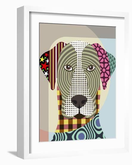 Great Dane Dog-Lanre Adefioye-Framed Giclee Print