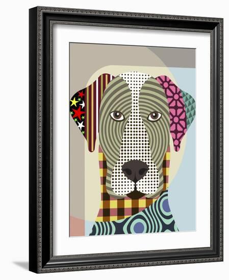 Great Dane Dog-Lanre Adefioye-Framed Giclee Print